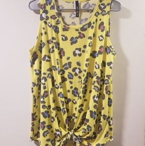 Yellow Cheetah Top